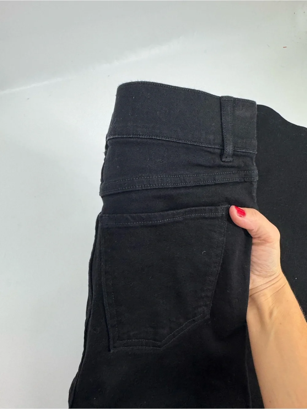 NWT Spanx Clean Black Flare Jeans Pull On Tummy Control Stretch Womens Size S